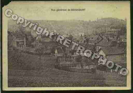 Ville de BEAUCOURT Carte postale ancienne